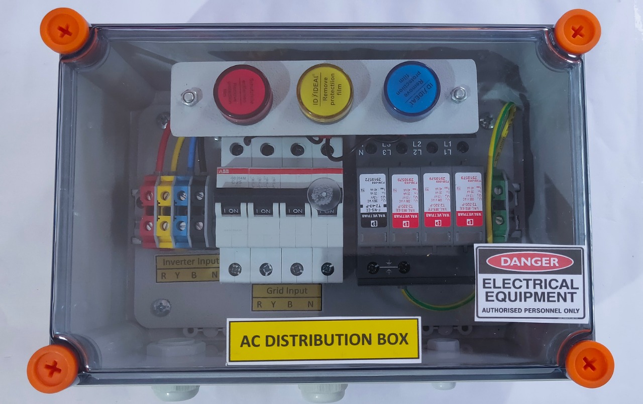 ACDB Box Three Phase with RYB Indicator upto 10KW